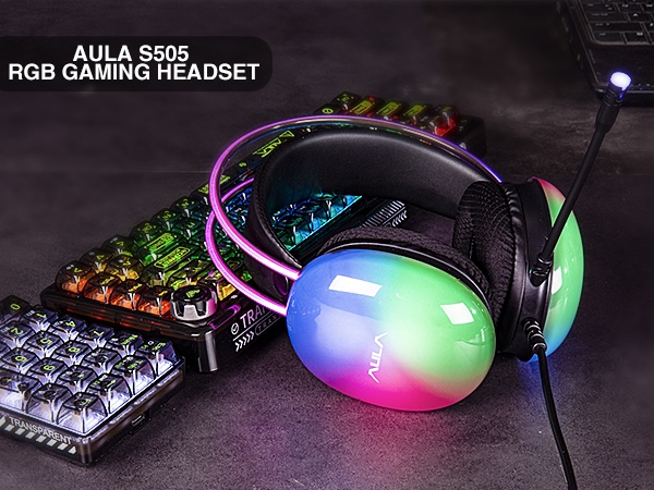 Tai Nghe Gaming Aula S505 7.1 Led RGB