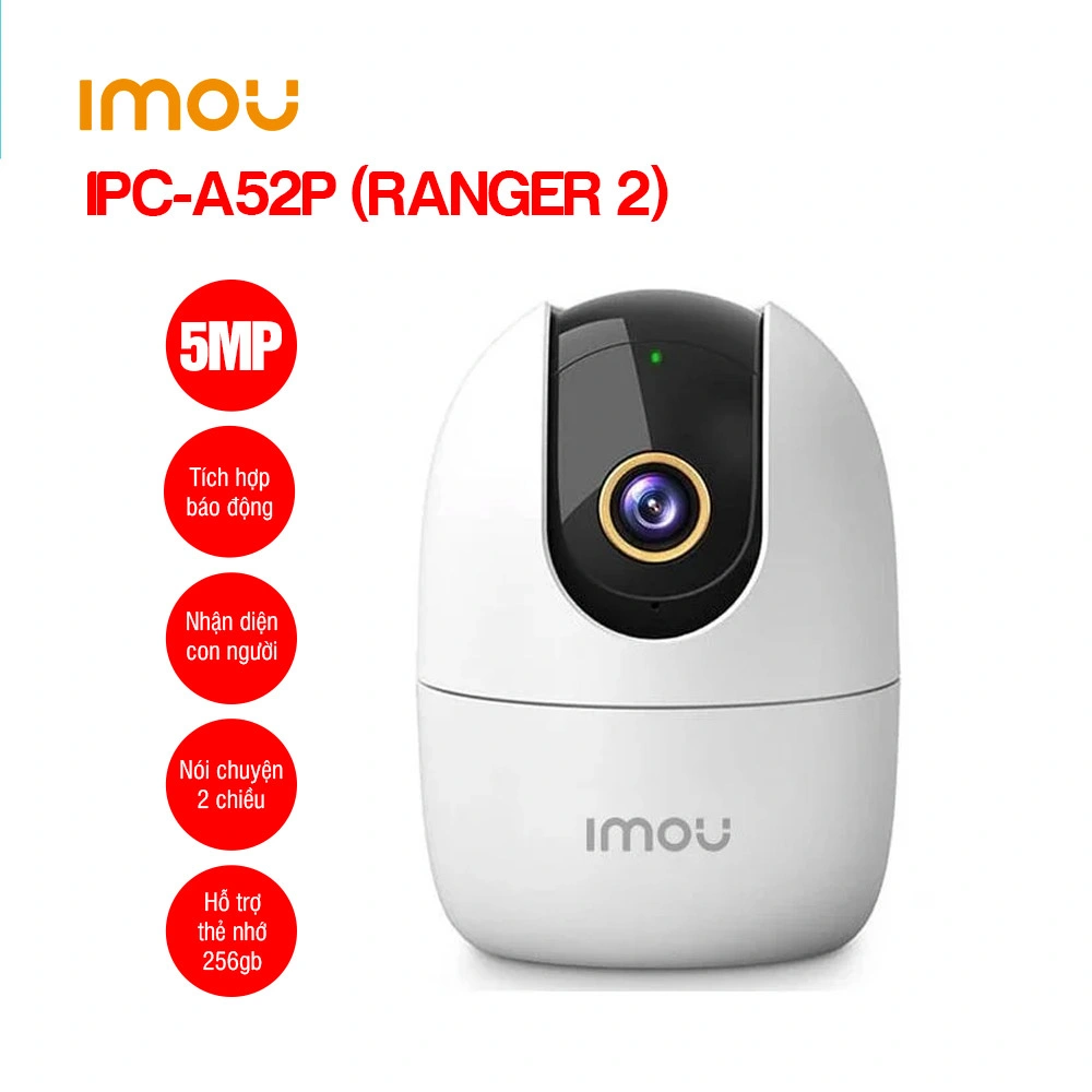 Camera Wifi 360 độ IMOU IPC-A52P (Ranger 2 5MP)