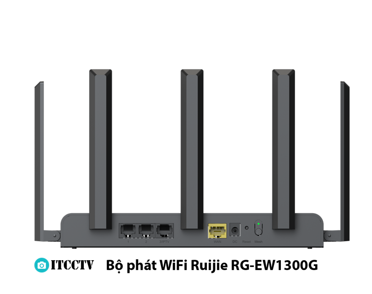 Bộ phát WiFi Ruijie RG-EW1300G Chuẩn AC tốc độ 1300Mbps