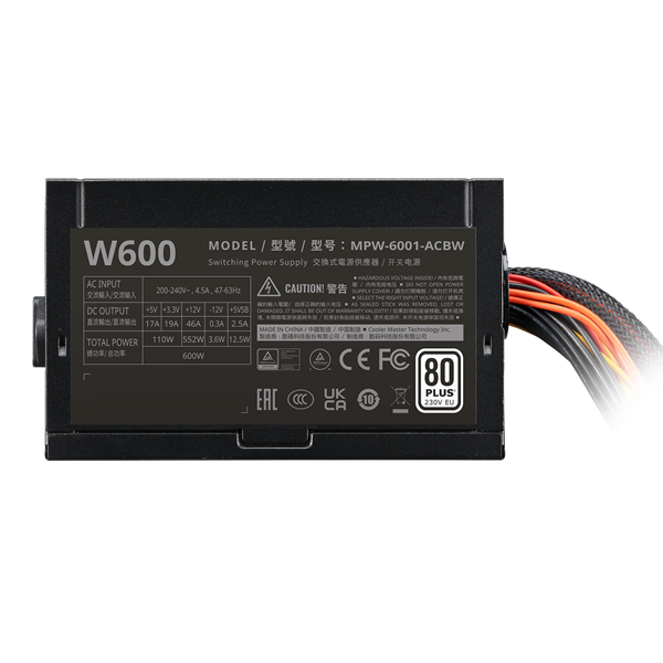 Nguồn máy tính Cooler Master Elite NEX 230V PN600 - 600W