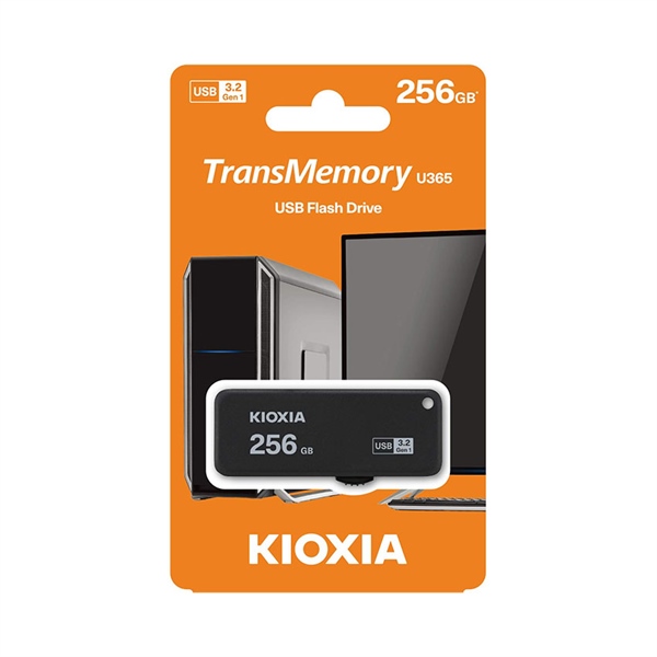 USB 3.2 Gen 1 KIOXIA 256GB TransMemory LU365 USB 3.2 Gen 1 R150 Tốc độ 150MB/s BH 5 năm