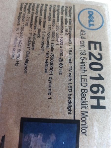 Màn Hình Dell E2016H mới