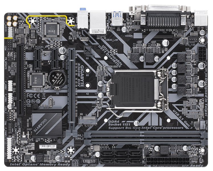 MAINBOARD GIGABYTE B360 D3V renew bh 24th