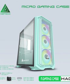 Thùng máy Case VSP Gaming HA01 Xanh