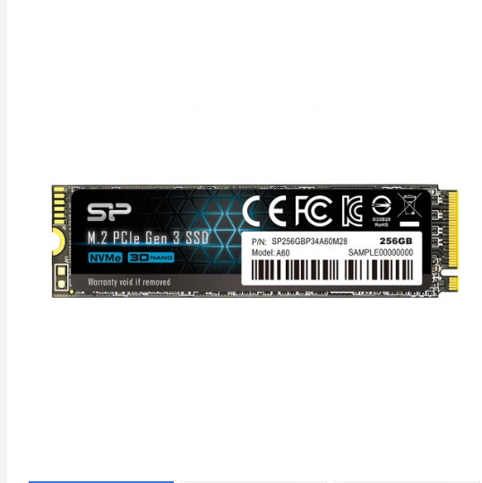 SSD Silicon Power M.2 2280 PCIe NVMe A60 512GB