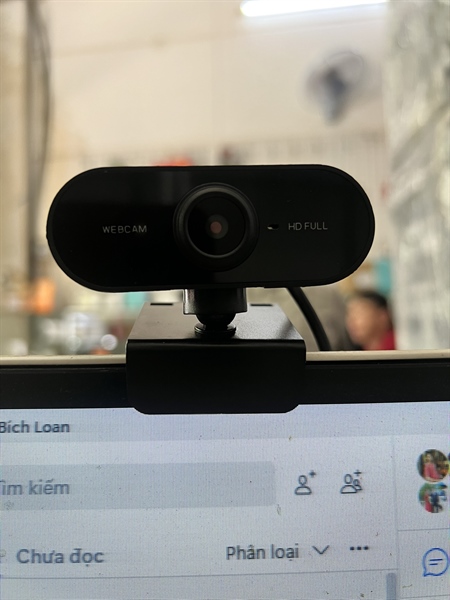 Webcam Full HD đen