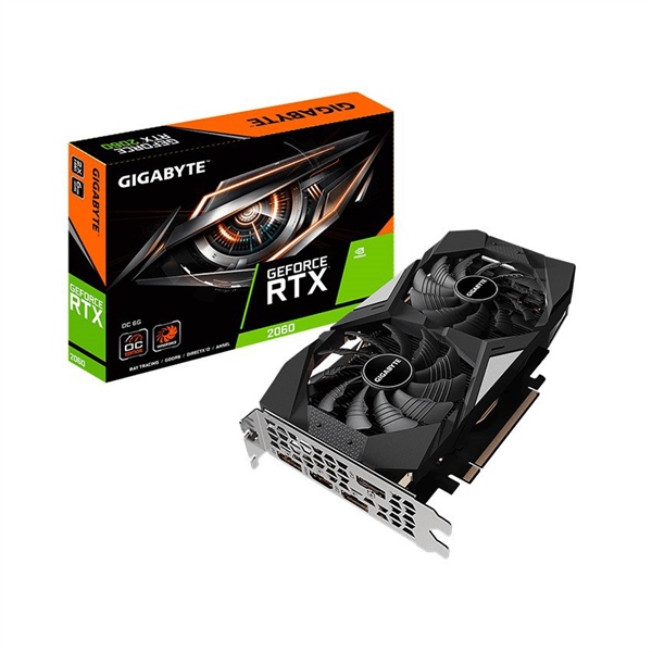 Card màn hình GIGABYTE RTX 2060 OC-6G (6GB GDDR6, 192-bit, DVI+HDMI+DP, BH30N)